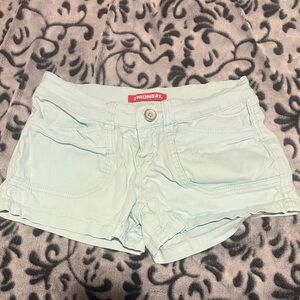 UNIONBAY Women's Light Green Jean Shorts